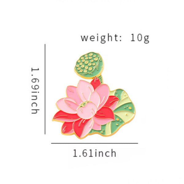 Lotus Brooch Enamel Pin
