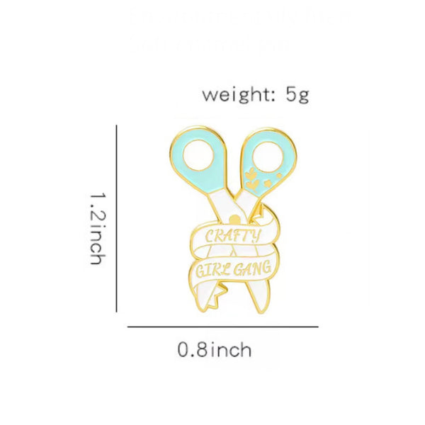 Crafty Girl Gang Brooch Enamel Pin