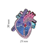 Heart Metal Enamel Sticker