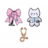Pink Doctor Enamel Pin Bundle