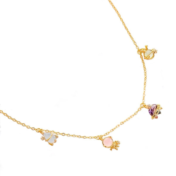 18K Gold Plated Astro Charm Necklace