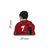 Cristiano Ronaldo Back Metal Enamel Sticker