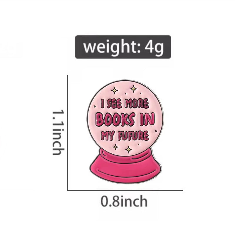 More Books Brooch Enamel Pin