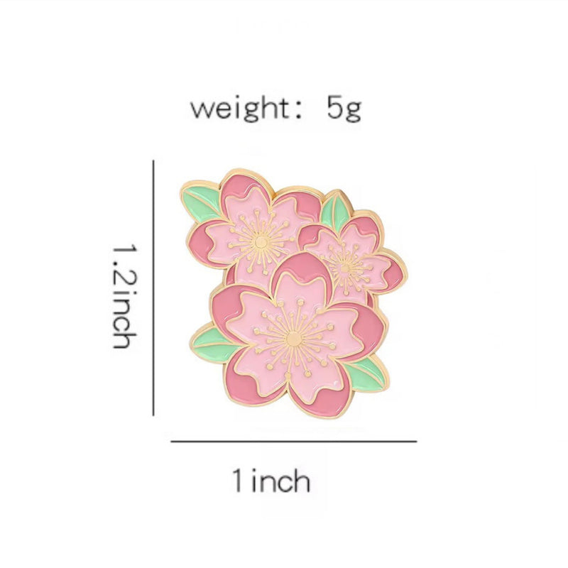 Cherry Blossoms Brooch Enamel Pin