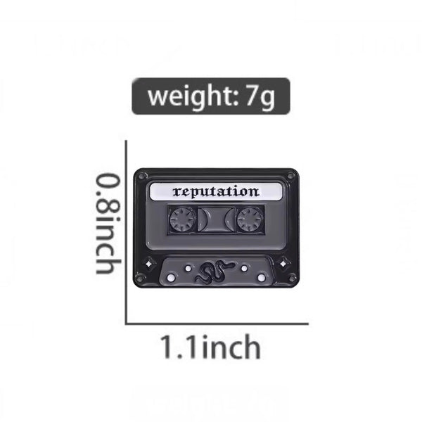 Reputation Tape Taylor Swift Brooch Enamel Pin