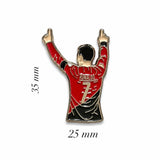 Ronaldo’s Celebration Metal Enamel Sticker