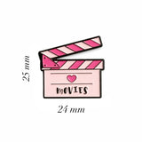 Movies Enamel Sticker