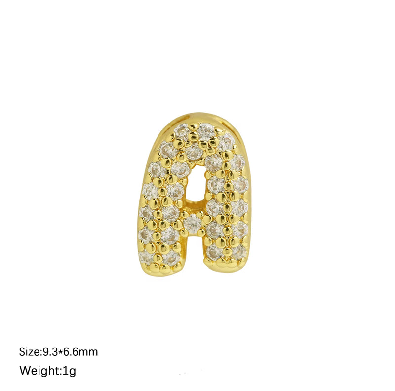 Small Bubble Initial Name Necklace