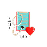 Stethoscope and Chart Medical Brooch Enamel Pin