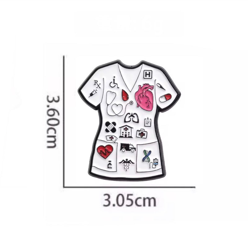 Nurse Uniform Medical Brooch Enamel Pin