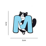 M Cat Brooch Enamel Pin