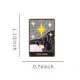 The Star Tarot Card Brooch Enamel Pin