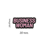 Business Woman Enamel Sticker
