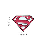 Super Woman Metal Enamel Sticker
