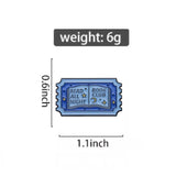 Read All Night Book Club Brooch Enamel Pin