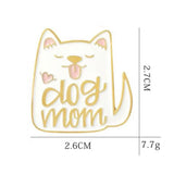 Dog Mom Brooch Enamel Pin