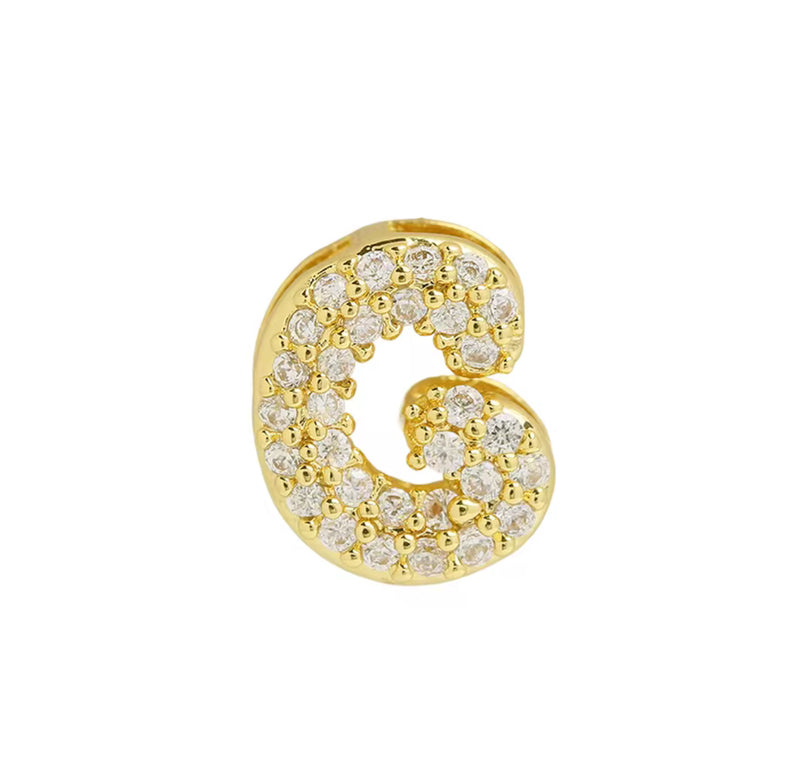 Small Bubble Initial Name Necklace