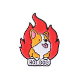 Hot Dog Brooch Enamel Pin