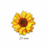 Sunflower Metal Enamel Sticker