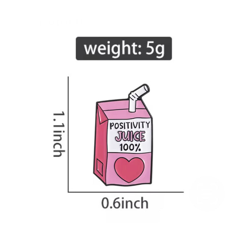 Positivity Juice Brooch Enamel Pin