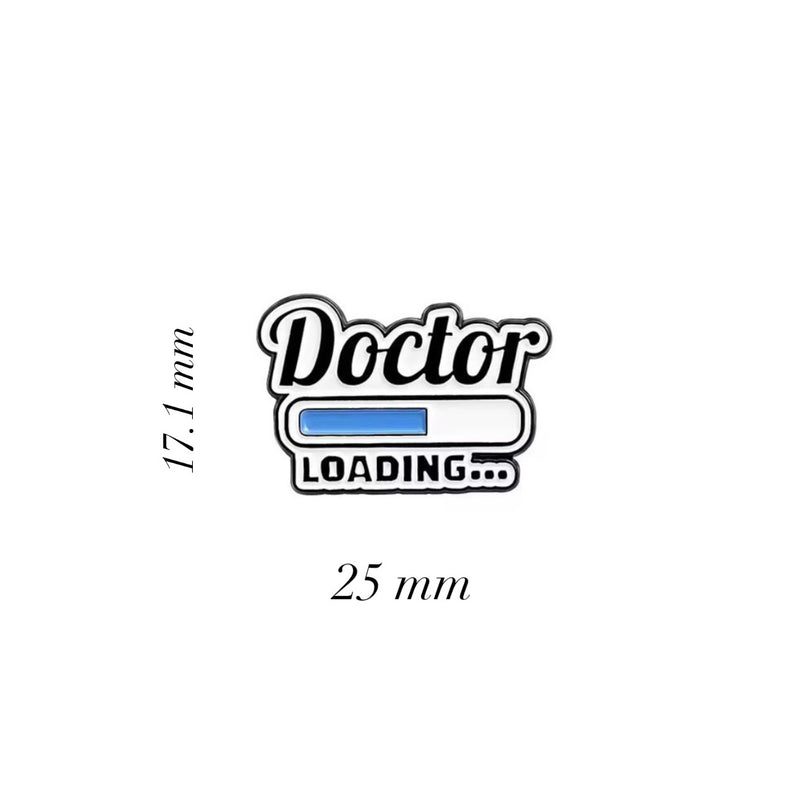Doctor Loading Metal Enamel Sticker – Accessoire By V