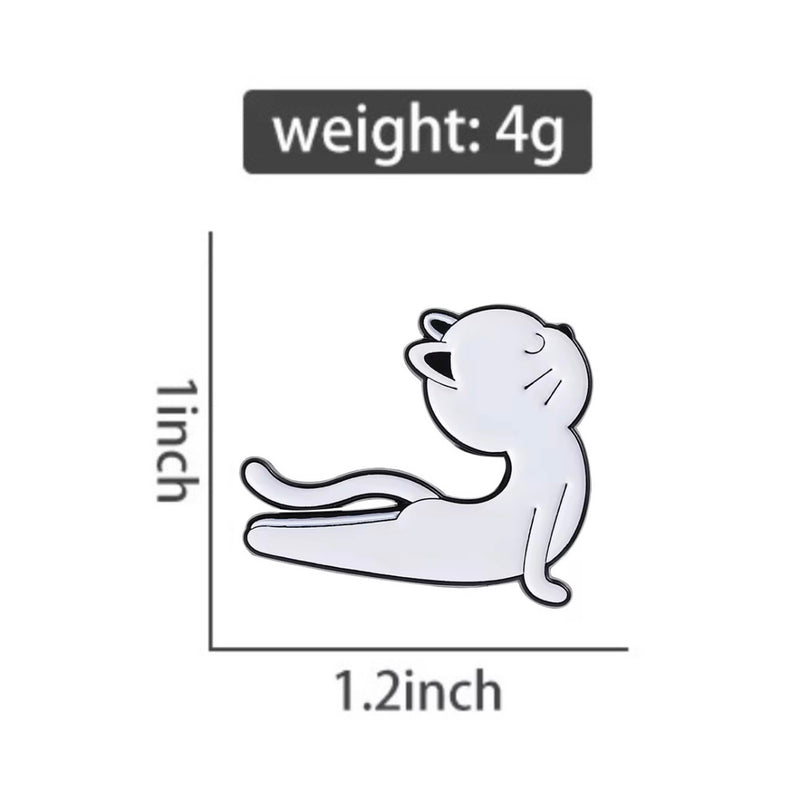 Cobra Pose Cat Brooch Enamel Pin