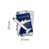 Passport Blue Enamel Sticker