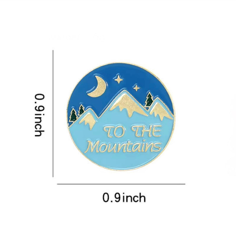 To The Mountains Brooch Enamel Pin