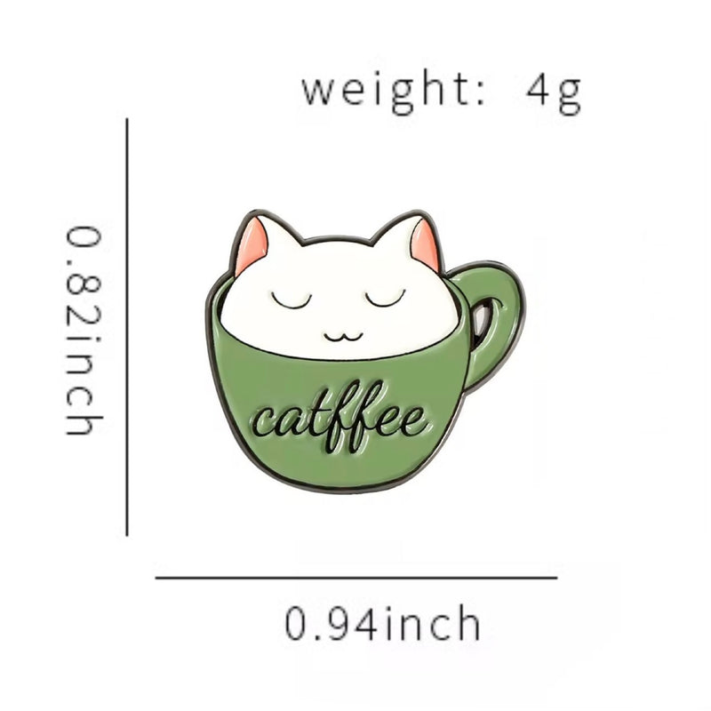 Catffee Brooch Enamel Pin