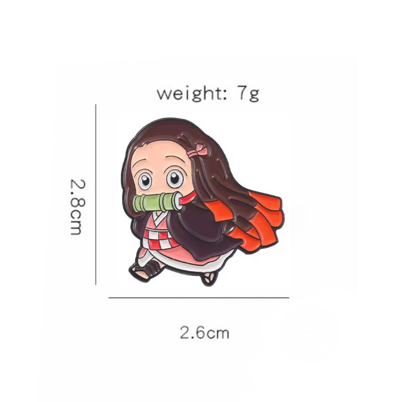 Nezuko Kamado Demon Slayer Anime Brooch Enamel Pin