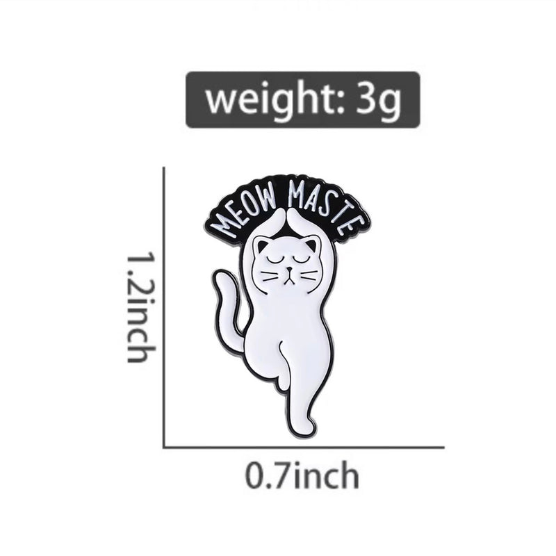 Meowmaste Cat Brooch Enamel Pin