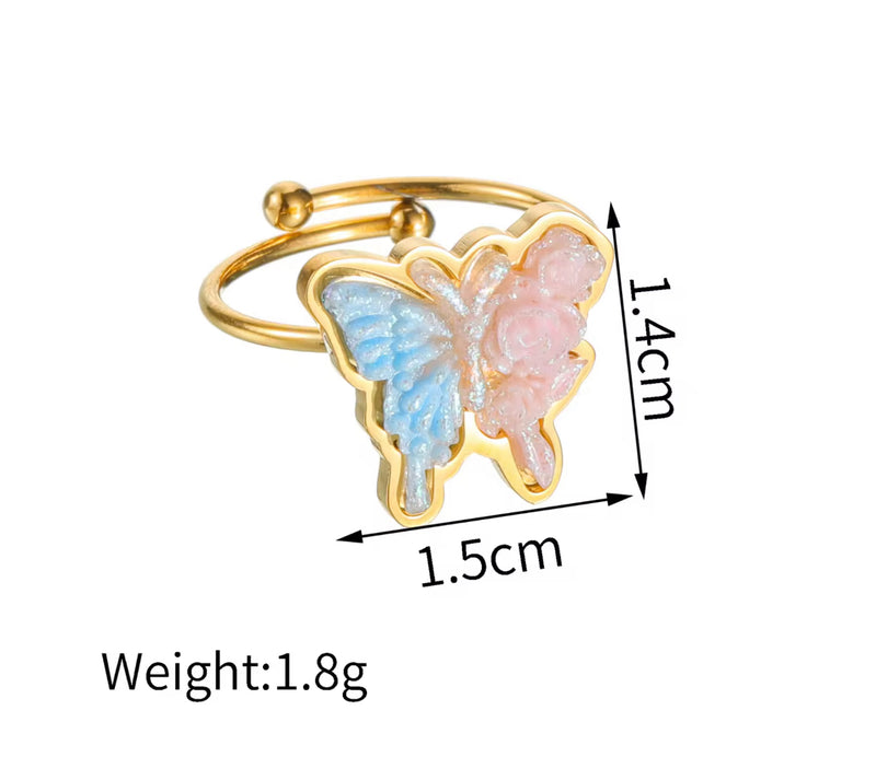 18k Gold Plated Summery Rings