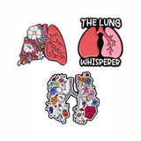 Pulmonologist Enamel Pin Bundle