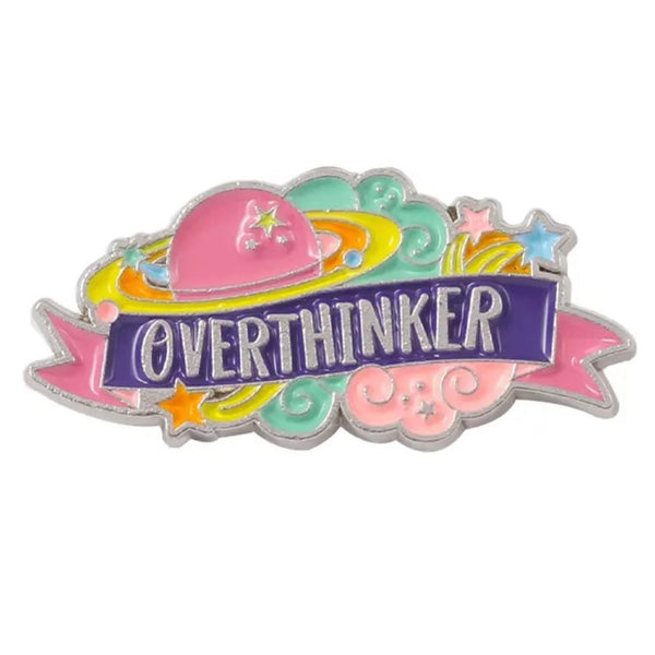 Overthinker Brooch Enamel Pin