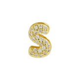 Small Bubble Initial Name Necklace
