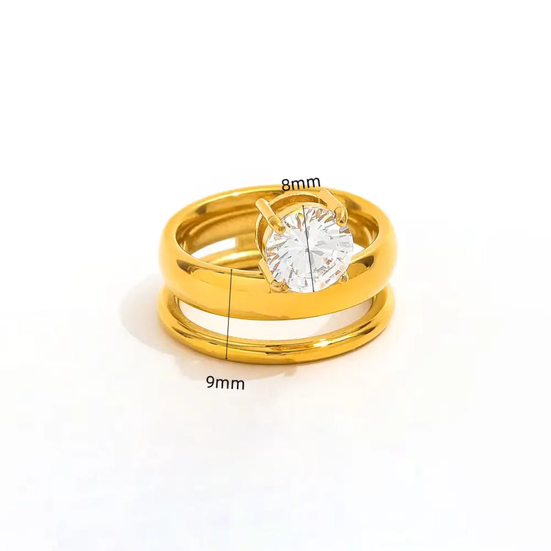 18k Gold Plated Amelia Ring