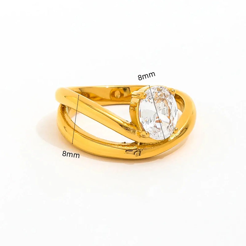 18k Gold Plated Jane Ring