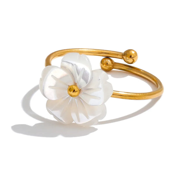 18k Gold Plated Daisy Ring