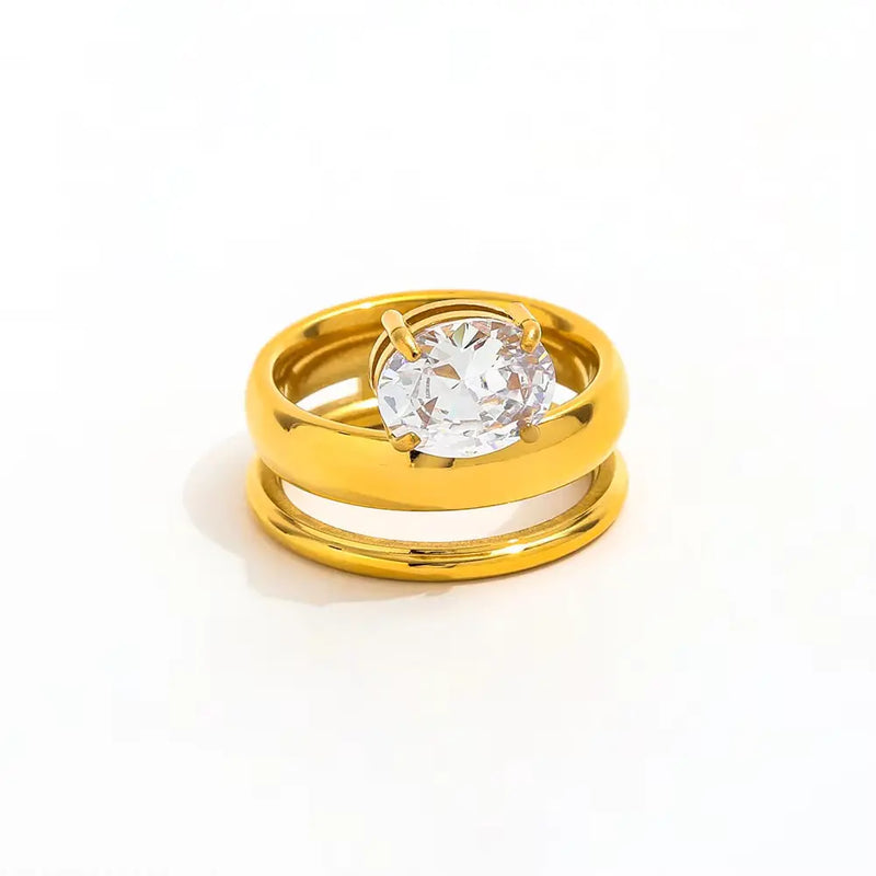 18k Gold Plated Amelia Ring