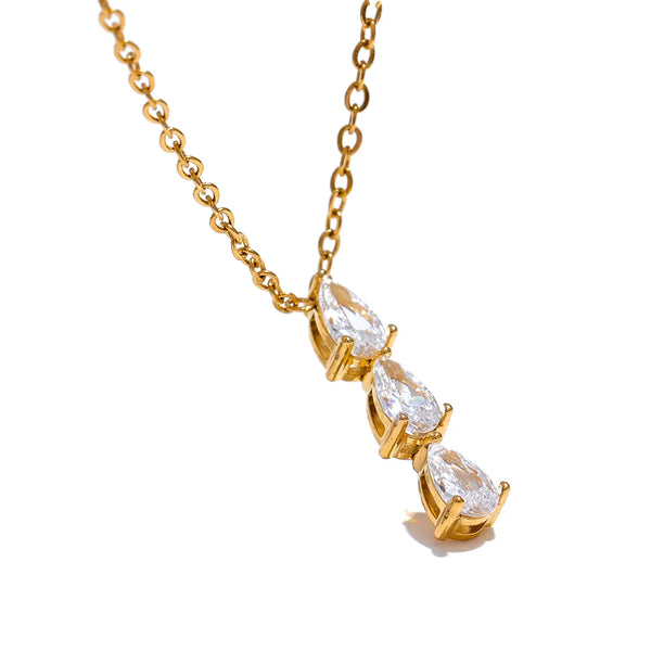 18k Gold Plated Dainty Hannah Necklace