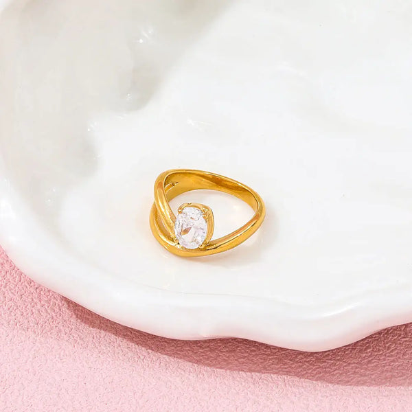 18k Gold Plated Jane Ring