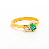 18k Gold Plated Dainty Stone Rings