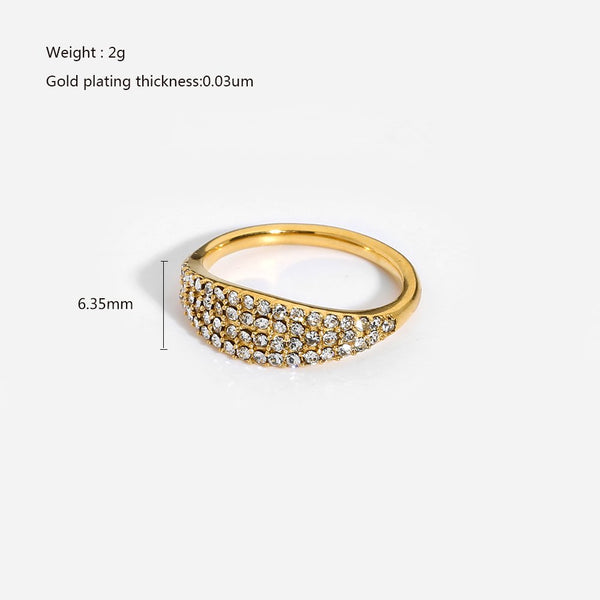 18K Gold Plated Elizabeth Ring