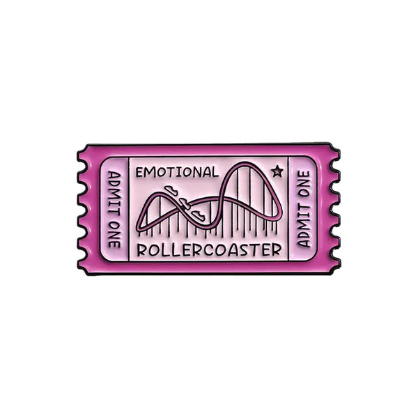 Emotional Rollercoaster Brooch Enamel Pin