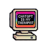 Chatgpt is my Therapist Brooch Enamel Pin