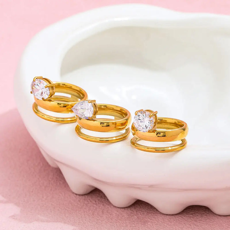 18k Gold Plated Amelia Ring