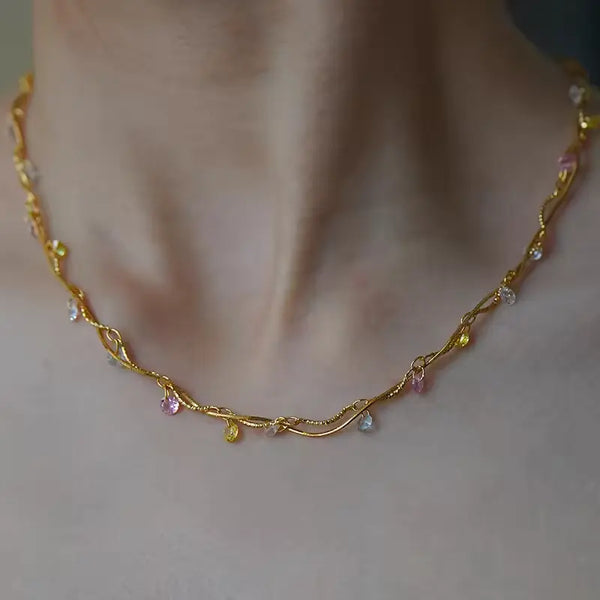 18K Gold Plated Lucia Necklace