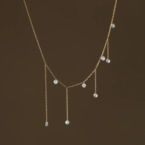 18K Gold Plated Dew Drops Necklace