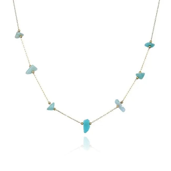 18K Gold Plated Aventurine Necklace