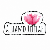 Alhamdulillah Metal Enamel Sticker